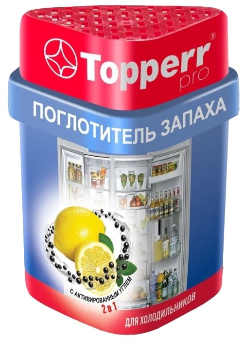 Поглотитель запаха для холодильников Topper 3116 лимон/уголь