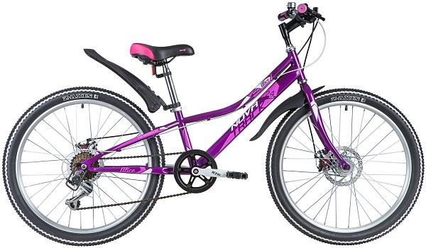 Велосипед Novatrack Alice 24" (рост 12", скор. 6) розовый