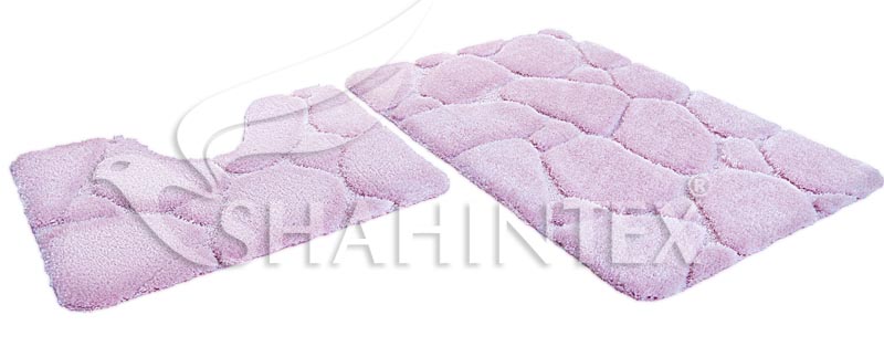 Набор ковриков д/в Shahintex Premium SH P004 60*100+60*50 розовый 64