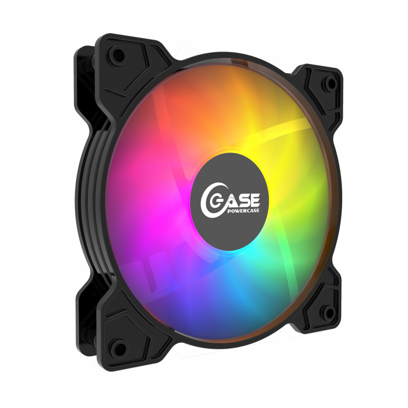 Вентилятор Powercase M2 ARGB Led 120mm PWM 4pin Вентилятор Powercase M2 ARGB Led 120mm PWM 4pin
