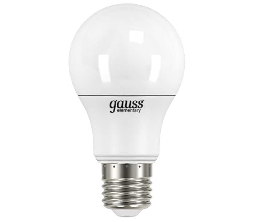 Лампа Gauss Elementary Лон A60/A55 E27 7W 4100K