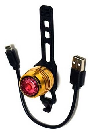 Задний фонарь Sanguan SG-Ruby-USB SG016 золотой