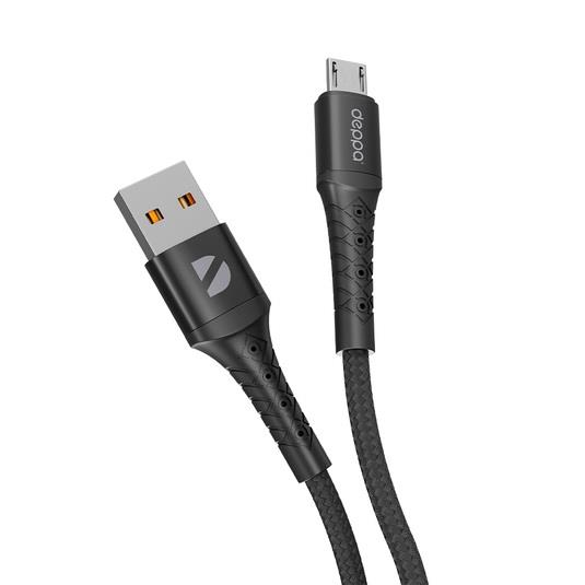 USB кабель Deppa Armor USB - Micro USB Black (1м) 72515