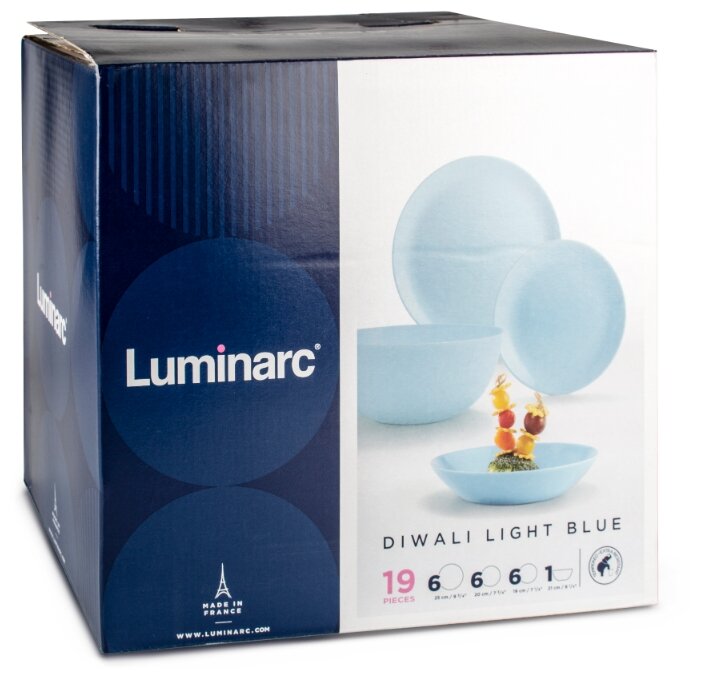 Столовый сервиз Luminarc Diwali Blue P2961 19пр.