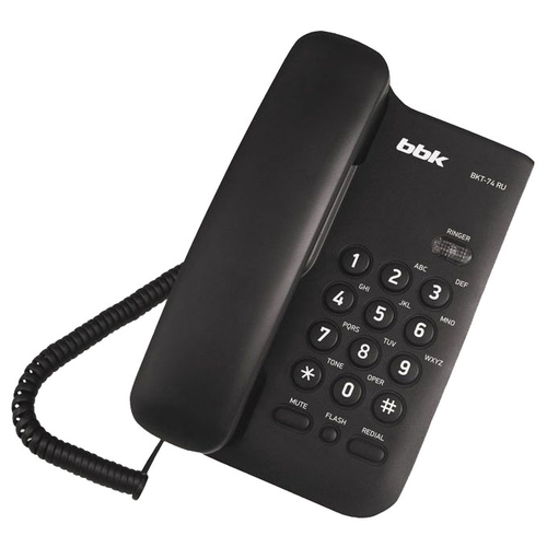 Телефон проводной BBK BKT-74 RU чёрный
