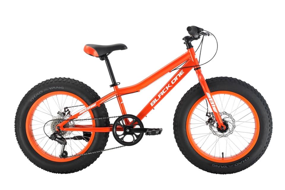 Велосипед Black One Monster 20D (11" 6 ск.) оранжевый/белый 2021-2022