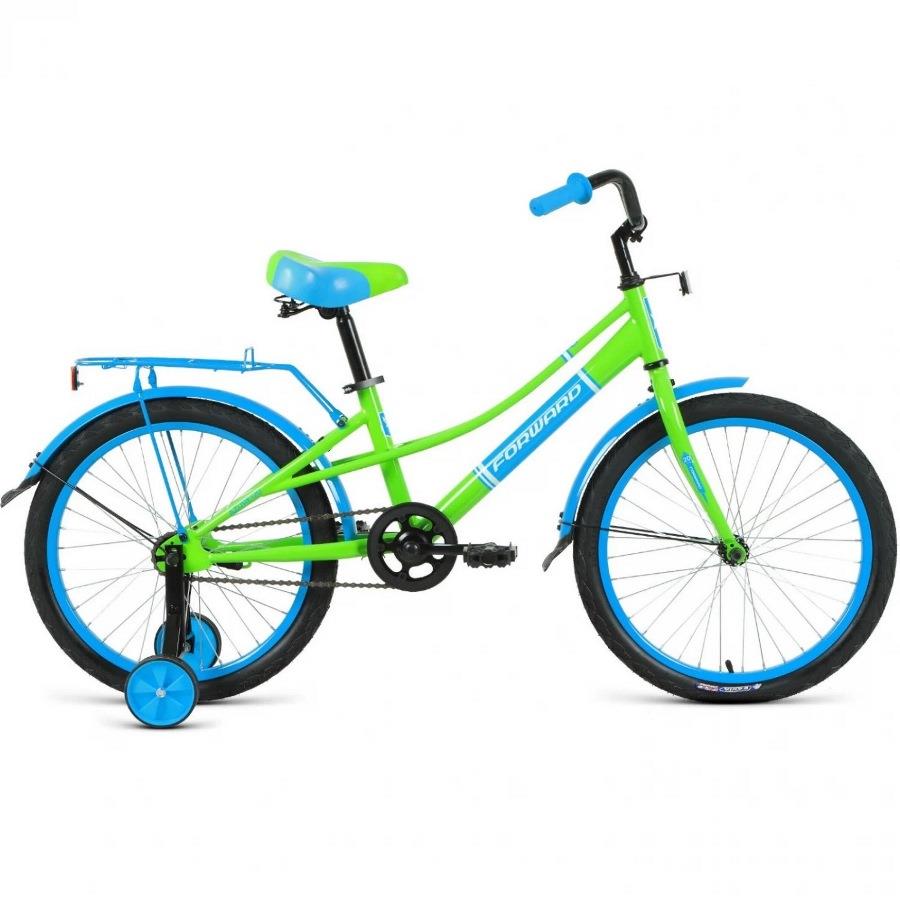 Велосипед Forward Azure 20 (20" 1ск. рост 10,5") 2022 зеленый/голубой