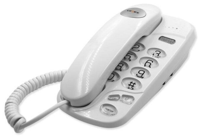 Телефон проводной teXet TX-238 Белый