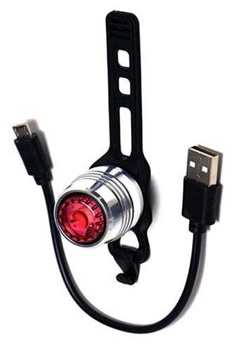 Задний фонарь Sanguan SG-Ruby-USB SG016 серебристый