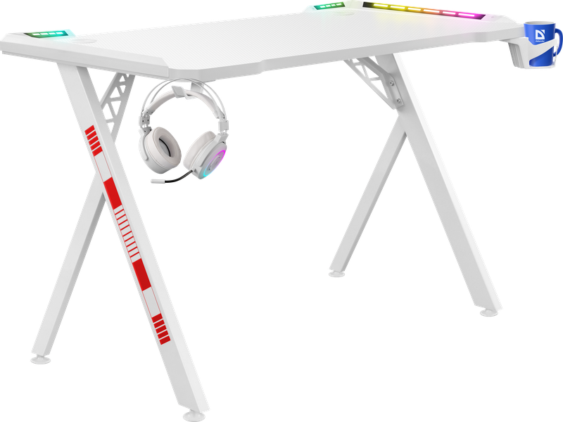 Игровой стол Defender Infinity RGB Led White