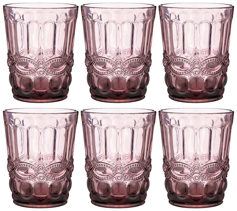 Набор стаканов Attribute 781-110 Серпентина "Muza Color" 6шт 270мл