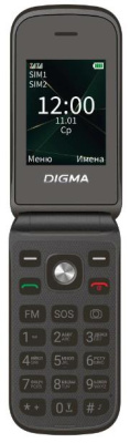 Мобильный телефон Digma Vox FS241 128Mb Black