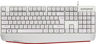 Клавиатура Defender HB-546 Atom RU (USB) White