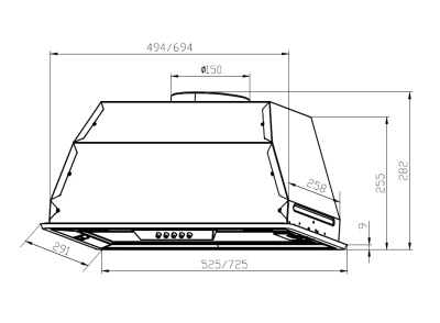Вытяжка LEX GS BLOC P 600 White