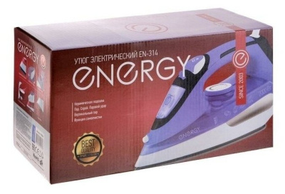 Утюг Energy EN-314 фиолетовый/белый