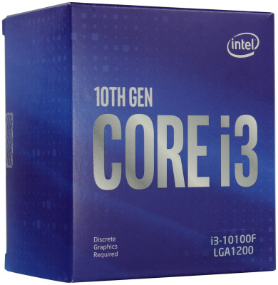 Процессор Intel Core i3 10100F LGA1200 BOX