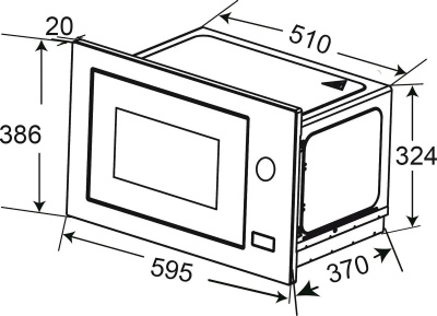 Микроволновая печь встраиваемая Haier HMX-BPG259B