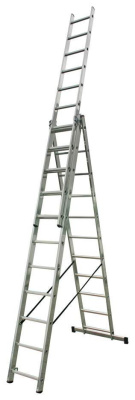 Лестница Dogrular УФУК ПРО Алюминиевая 3*14 секционная 411314