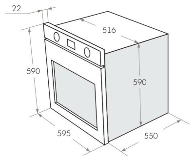 Электрический духовой шкаф Maunfeld AEOC.575W
