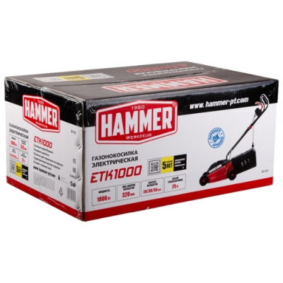 Газонокосилка электрическая Hammer ETK1000