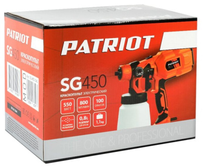 Краскопульт электрический PATRIOT SG 450