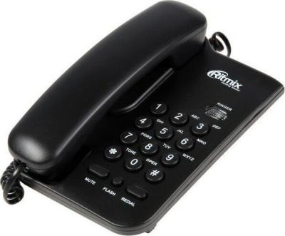 Телефон проводной Ritmix RT-311 black