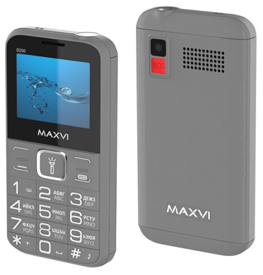 Мобильный телефон MAXVI B200 Grey