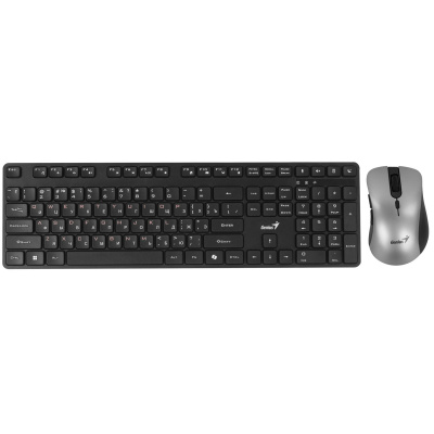 БК Клавиатура + мышь Genius KM-8216S (USB) Black+Silver