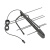 Антенна BAS-5133-5V Меркурий 3.0 активная, 17db, кабель 2 м