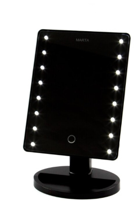 Зеркало косметическое Marta MT-2654 черный жемчуг