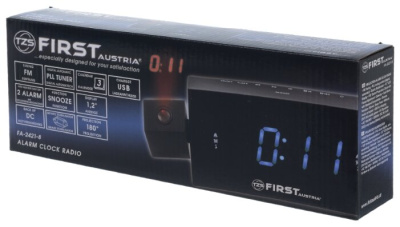Радиобудильник FIRST AUSTRIA FA-2421-8 Black