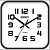 Настенные часы Energy EC-08 25,4*3,9см (квадратные)