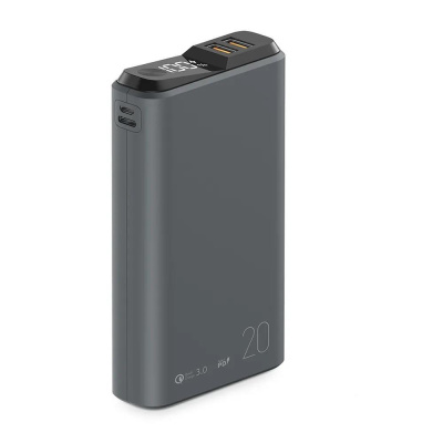 Внешний АКБ OLMIO QS-20 20000mAh 22.5W темно серый