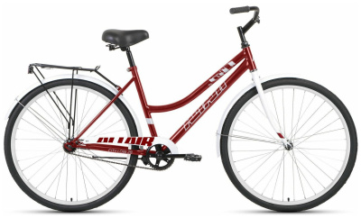 Велосипед Altair City 28 low 3.0 (28" 3 ск. рост 19") 2020-21 темно-красный/белый