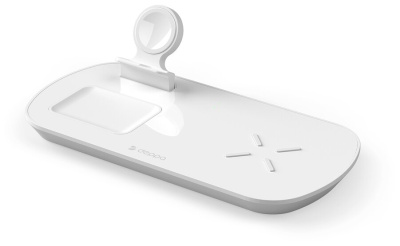 Беспроводная зарядная станция Deppa 3 в 1 для iPhone, Apple Watch, Airpods 17,5 Вт (24010)