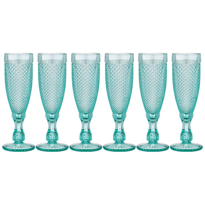 Набор бокалов для шампанского Lefard 781-215 Гранат "Muza Color" 6шт 150мл