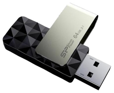 USB накопитель Silicon Power Blaze B30 128Gb USB3.1 Black