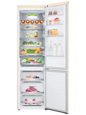 Холодильник LG GC-B509SEUM бежевый