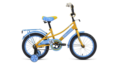 Велосипед Forward Azure 16 (16"  1ск.) 2020-21 бежевый/голубой