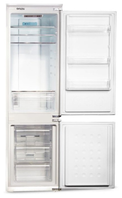 Встраиваемый холодильник Ginzzu NFK-245 белый