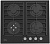 Газовая варочная поверхность Korting HGG 6825 CTN