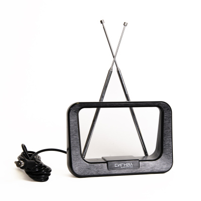 Антенна СИГНАЛ ELECTRONICS SAI-119 DVB-T2/ДМВ+МВ, активная черный