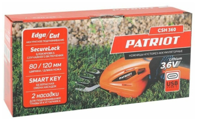 Аккумуляторный триммер-кусторез PATRIOT CSH 360 12 см