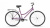 Велосипед Altair City 28 low (28" 1 ск. рост 19") 2022-23 фиолетовый/белый