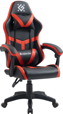 Игровое кресло Defender Synergy Black/Red (Экокожа)