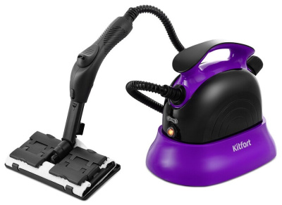 Пароочиститель Kitfort KT-9102-1 черно-фиолетовый