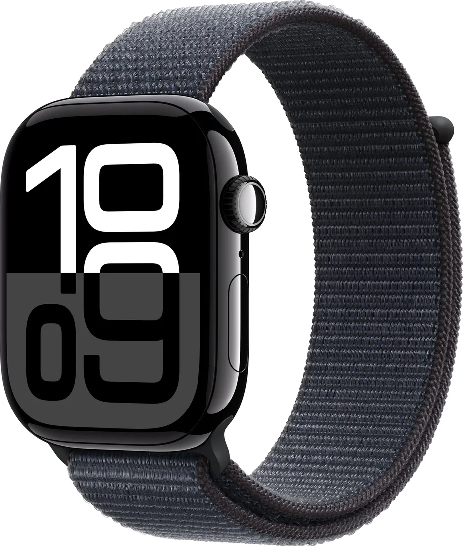 Умные часы Apple Watch Series 10 A2999 46мм 2.1 OLED Sport Loop черный/черный O/S (MWWR3LW/A)