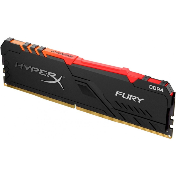 Оперативная память DDR4 8Gb Kingston HyperX Fury Black RGB HX436C17FB3A/8 PC4-28800 3600MHz