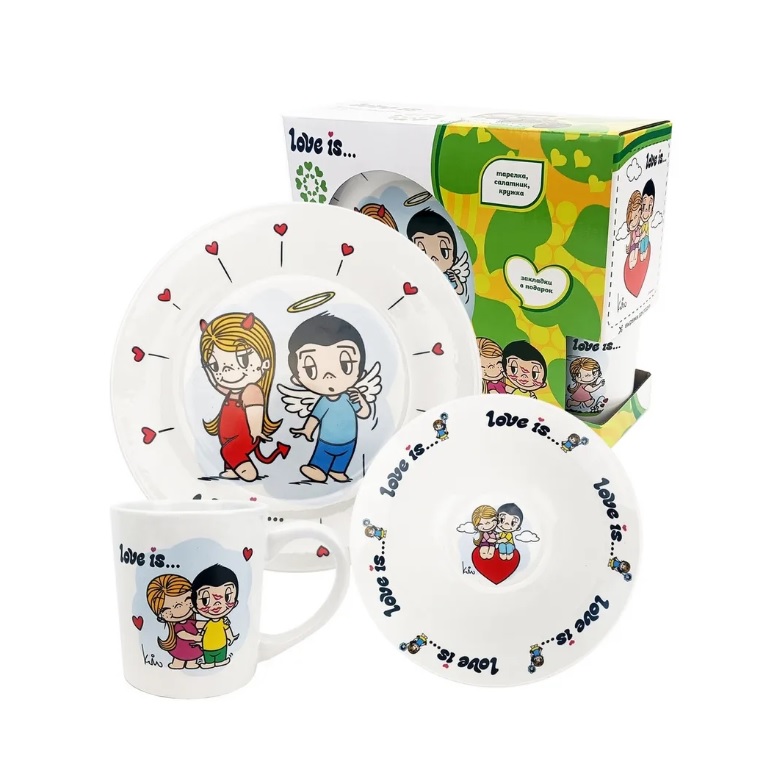 Набор посуды детский Love is 309929