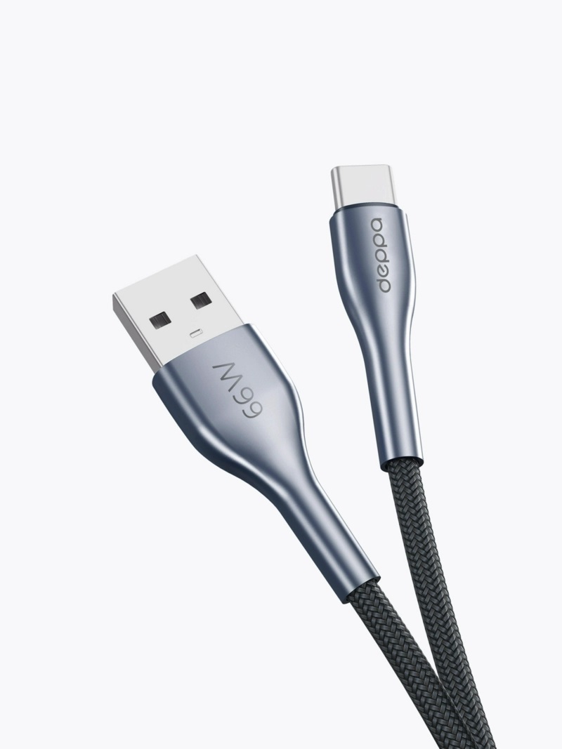 USB кабель Deppa Apollo USB Type-C - USB-А 66Вт (1м) 72604